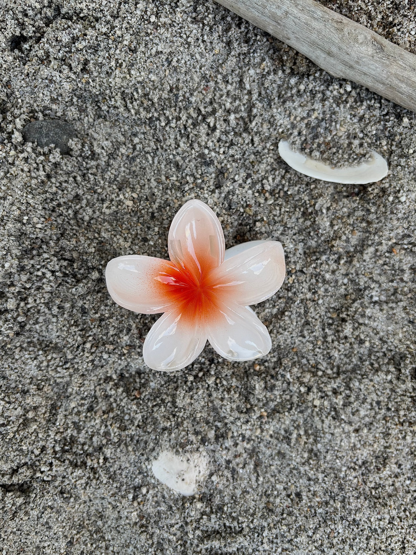 Plumeria Claw Clip Mini